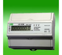 Contatore elettrico 3 fasi 100A tariffa singola 230/400V con display LCD LE-03M f&f 5908312594406