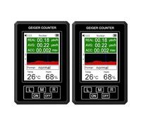 Contatore Geiger BR-9B Dosimetro Display Digitale Rilevatore Di Radiazioni Nucleari Tipo Semi-funzionale Tester For Marmo Alta Precisione(2 PCS XR1 Pro Black)
