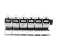 Contatore industriale dei contatori 6 delle unità 4Digit dei contatori dell'acciaio inossidabile per la partecipazione accurata dell'evento che segue l'acciaio inossidabile manuale del contatore