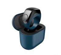 Contatore intelligente per anelli con tre supporti intercambiabili per anelli, custodia di ricarica e supporto app per promemoria di preghiera e monitoraggio dei passi (blu)