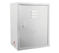 Contatore Italia Cassetta Contatore GAS Acciaio Zincato Aperta Posteriormente Completa di Chiave e Quadrello Zincata ZINCO (500x700x250)