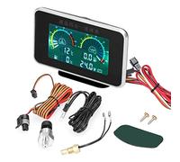 Contatore LCD per auto 4-in-1 Indicatore digitale di pressione olio tensione temperatura acqua e livello carburante Strumento universale da 9-36V camion SUV RV