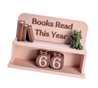 Contatore Libri Letti Quest'Anno | Tracciatore di Lettura Pratico Decorativo e Divertente | Segno Appassionati Lettura Decorazione Libreria - per Tavolo Casa Ufficio e Soggiorno