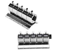 Contatore Manuale a 4 Cifre con Clicker in Acciaio Inossidabile per Statistiche di Fabbrica, Strumenti Hardware Tally in Metallo