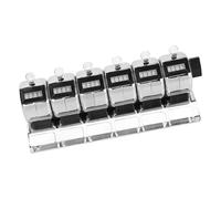 Contatore manuale clicker in acciaio inox 6 pezzi contatore manuale per tracciamento industriale e gestione degli eventi. contatore manuale in acciaio inox
