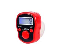 Contatore manuale delle dita, contatore elettronico a LED, portatile, numerica, per dita, anello portatile, per conteggio accessorio per l'allenamento scolastico e sportivo