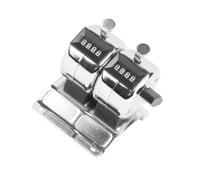 Contatore manuale in metallo Non richiede batteria Capacità di conteggio Riutilizzabile Industriale per il monitoraggio delle presenze Inventario Manuale Contatore di metallo