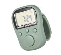 Contatore manuale LCD ricaricabile a 6 cifre con gestione multipla delle attività a 7 canali e anelli in silicone regolabili per Fitnes