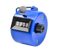 Contatore manuale, meccanico in plastica e metallo, contatore di flusso, contatore manuale per eventi e presenze (blu)