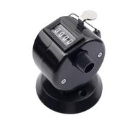 Contatore meccanico a pressa manuale con base, lettura, Black | Presa comoda, design meccanico per conteggio delle attività e in onteggio delle azioni e le