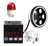 Contatore misuratore di lunghezza digitale elettronico con rotella rotante,Contatore lunghezza meccanico con ruota misurazione singola ed encoder,strumento visualizzazione della precisione misurazione