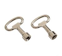 Contatore per acqua elettrico a gas, in acciaio inox, compatibile standard, con serratura a triangolo, per armadietti delle chiavi, confezione da 2