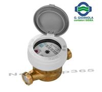 CONTATORE PER ACQUA QUADRANTE BAGNATO CON RACCORDI OTTONE 1/2-3/4-1"-1"1/4-1"1/2