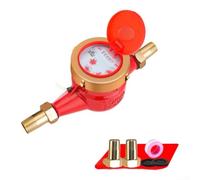 Contatore per acqua rotatorio dell'ala Dn20 per resistenza ad alta temperatura dell'acqua fredda calda fino a 90c Applicazione di riscaldamento solare domestico con connettore in rame e schermo filtro