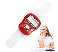 Contatore per contatore a mano | Contatore per dita con display digitale - Contatore di numeri portatile e resettabile, cinghia regolabile, Clicker per coaching, maglieria, golf,