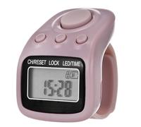 Contatore per dita a 6 canali con display retroilluminato a 6 cifre LED Clicker per lavoro a maglia e coaching contatore