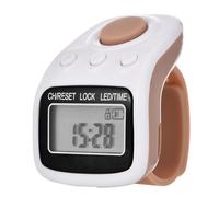 Contatore per dita a 6 canali con display retroilluminato a 6 cifre LED Clicker per lavoro a maglia e coaching contatore