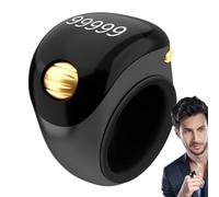 Contatore per dita, anello contatore a 5 cifre, strumento portatile per contare le preghiere, rotante, digitale, per meditazione, rilassamento, dita attive