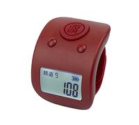 Contatore per dita BuddhaClicker con display digitale elettrico, contatore a 9 canali, con schermo retroilluminato per la luce notturna, per esercizi, cintura regolabile in silicone, numero aereo