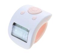 Contatore per dita BuddhaClicker con display digitale elettrico, contatore a 9 canali, con schermo retroilluminato per la luce notturna, per esercizi, cintura regolabile in silicone, numero aereo