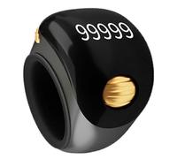 Contatore per dita, contatore a 5 cifre con display digitale elettronico, strumento portatile per contare le preghiere, rotante, per meditazione, rilassamento, dita attive