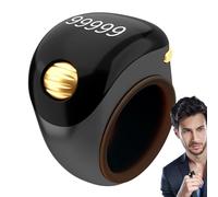Contatore per dita, contatore a 5 cifre con display digitale elettronico, strumento portatile per contare le preghiere, per meditazione, verde, oro rosa, nero scuro