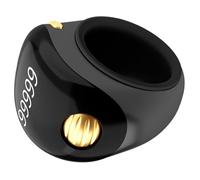 Contatore per dita, conteggio delle dita, strumento portatile per contare le preghiere, contatore a 5 cifre, display digitale elettronico, tasbeeh digitale rotante per meditazione, relax (nero)