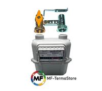 CONTATORE PER GAS GPL /METANO CON STAFFA RUBINETTO E PRESA PRESSIONE G4