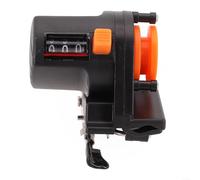 Contatore per lenza da pesca 0-999 m, in ABS resistente all'acqua salata, attacco per canna da pesca per pesca a traina