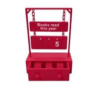 Contatore Per Libri Letti Quest'anno - Decorazione Libreria Stampata 3D Libreria | Scudo Per Tracciare I Libri Letti Quest'anno - Per Le Donne Uomini Lettere Scrittore Letteratura