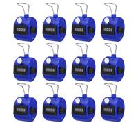 Contatore Scatto 12 Pacco Contatore Manuale 4 Cifra con Dito cerchio Blu