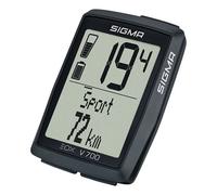 SIGMA EOX VIEW 700 | computer da bici per e-bike incl. OVER CLAMP Butler | computer da bici impermeabile per e-bike | compatibile con l'app gratuita EOX