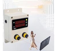 Contatore traffico clienti con 2 sensori e riflettore, riconoscimento direzione in/out, 0-99999 Conteggio per negozio al dettaglio, museo, supermercati