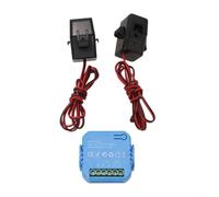 Contatore WiFi per tuya 2 Misura per corrente Contatore WiFi(2CT) | Doppio canale A/B, misura indipendente, gestione energetica fine, compatibile per tuya per Smart Life, monitoraggio remoto
