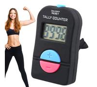 Contatori di conteggi - ABS 2,48 pollici | Contatore elettronico del clicker, con display LCD, Plus e Minus - Contatore clicker portatile digitale - Conteggio manuale e silenzioso | Flusso di traffico