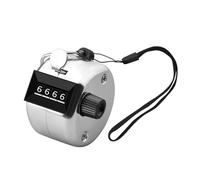 Contatori manuali a 4 cifre facili da trasportare contatori portatili per contare persone efficienti e informazioni aziendali nello spazio pubblico in acciaio contatore