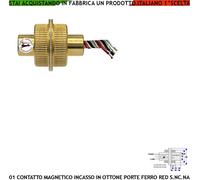 Contatti Magnetici Ottone Corrazzati 2 Pezzi Allarme Incasso Porte Blindate