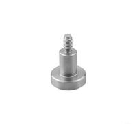 Contatto a punta piatta per calibro di spessore del quadrante, filettatura M2.5, punta intercambiabile in acciaio inossidabile per superfici convesse, test su pelle e metallo (D10-D20 mm) (D10 x L10)