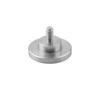 Contatto a punta piatta per calibro di spessore del quadrante, filettatura M2.5, punta intercambiabile in acciaio inossidabile per superfici convesse, test su pelle e metallo (D10-D20 mm) (D15 x L5)