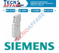 Contatto Ausiliario a vite 2 Contatti NO/NC 1 A DC, 6A DC 230V Siemens 5SX9 100