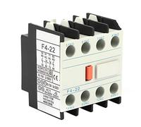 Contatto ausiliario HaloVerde 2 NO 2 NC Blocco ausiliario LADN22 per contattore CA Contattore CA CJX2 Componente ausiliario contattore F4-22