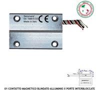 Contatto Magnetico Allarme Sensore Reed Scambi C.NC.NA Porta Ferro Interbloccata