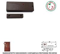 Contatto Radio 433,92 MHz Magnetico Sismico Reg. Codice Secur-Lysa GSM Antifurto