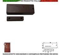Contatto Radio 433,92 MHz Sismico Reg. Codice Secur-Lysa GSM Antifurto Vibratore