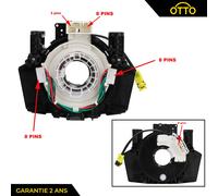 Contatto Rotante Molla Sensore Angolo di Sterzata per NAVARA PARTSLINE