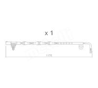 Contatto Segnalazione Usura Past. Freno/mat. D'attrito Metelli SU.228 per