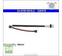 Contatto sensore usura freni ATE Posteriore per PORSCHE 911 #mu