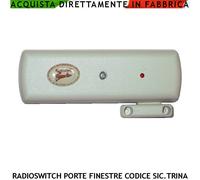 Contatto Wireless Allarme Switch Tapparelle Radio Antifurto Serrande Scasso