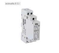 Contattore 2 Poli 20A 230V Bobina 2 NA Teleruttore Barra DIN 1 Modulo