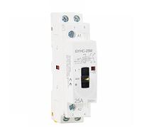 Contattore 2p 16a 20a 25a 2no 220v 50/60Hz Controllo manuale Uso domestico Contattori CA Tipo di guida DIN Elettricità industriale Componenti elettronici (Size : 2p 20a 2nc220v)